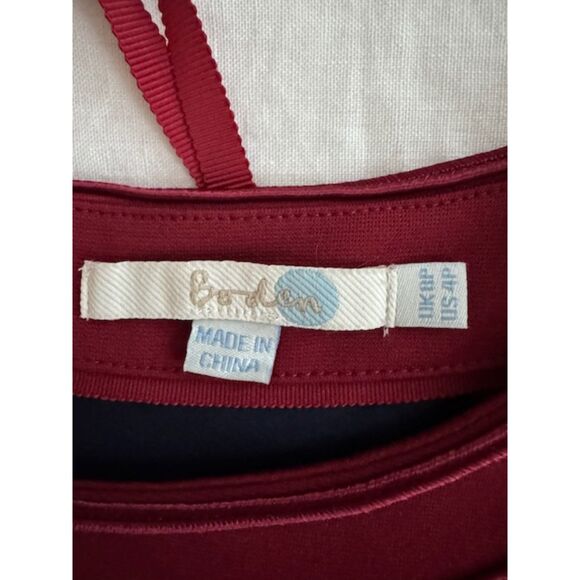 Boden Gizele Ponte Sheath dress, Wine/Maroon, Size 4P - Picture 5 of 7